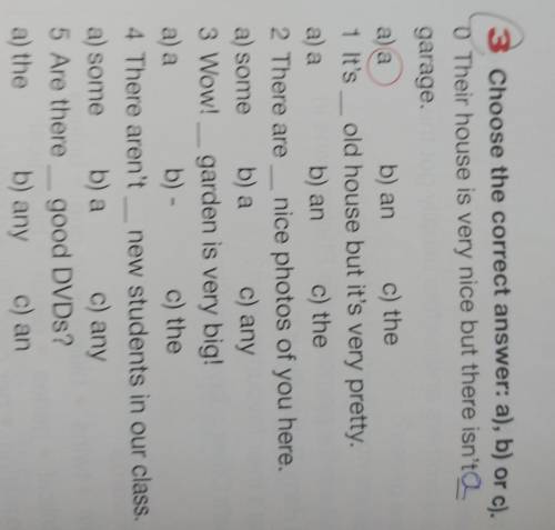 3 Choose the correct answer: a), b) or c).​