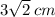 3 \sqrt{2} \: cm \ \: