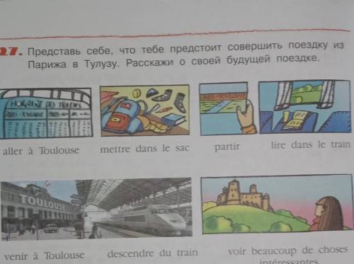 21. Представь себе, что тебе предстоит совершить поездку из Парижа в Тулузу. Расскажи о своей будуще