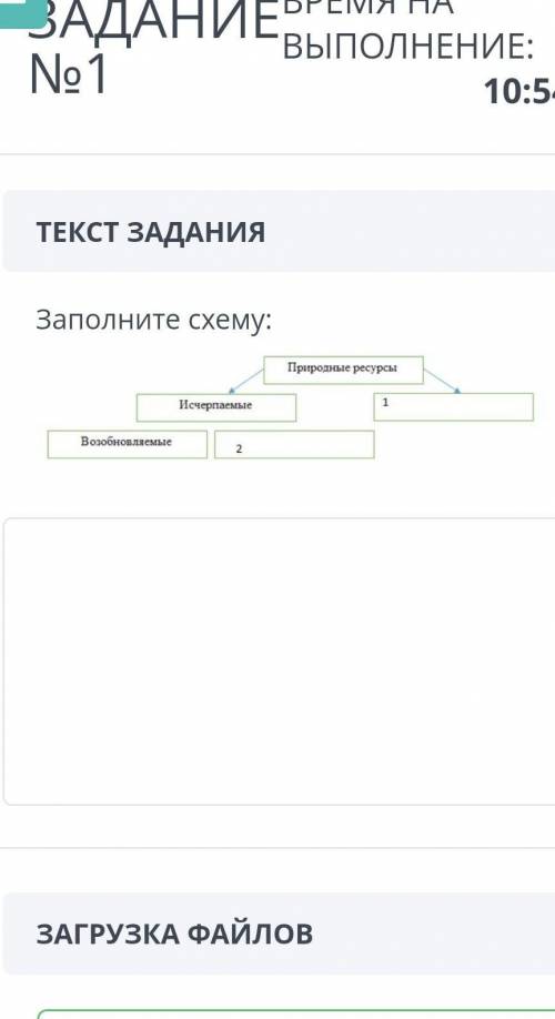 ТЕКСТ ЗАДАНИЯ Заполните схему:ЗАГРУЗКА ФАЙЛОВДобавить файлНазадВперед​