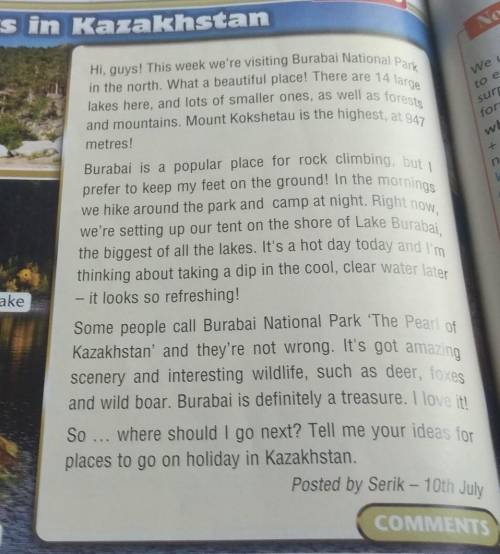 Read the text Holidays in Kazakhstan and make a diagram (p. 114, ex 2)​