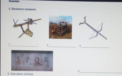 1. Нашишите названия. 1234.S.P.Q.R СОР ПО ВСЕМИРНОЙ ИСТОРИИ,КТО НЕ ЗДЕЛАЕТ ТОТ ЛЕТИТ В БАН И НЕ НАЧИ