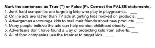 Task I. Reading. Read the text and mark the sentences as True (T) or False (F). Correct the FALSE st