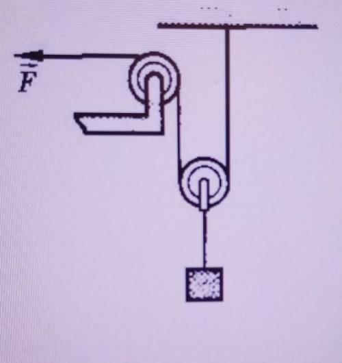 Какую силу надо приложить, чтобы с системы блоков поднять груз массой 50 кг !! ) ​