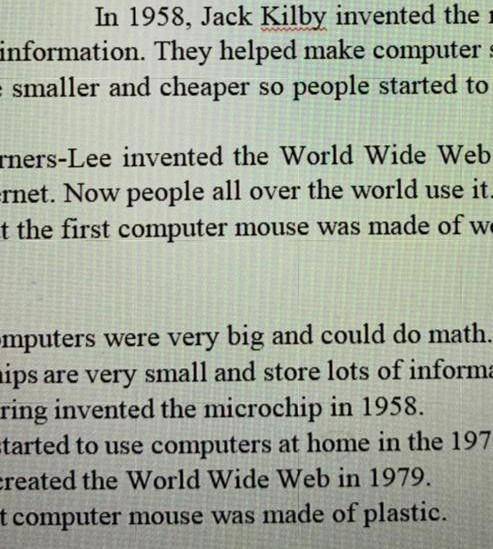 People started to use computers at home on the 1970s​