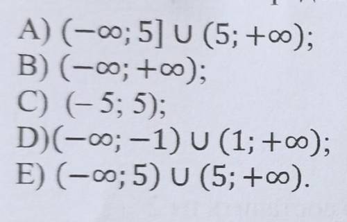 Укажите область определенной функции:. у=х+1/х-5​