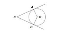 1 Две прямые касаются окружности с центром О точках А и В и пересекаются в точке СНайдите угол между