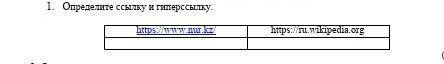 1. Определите ссылку и гиперссылку.​