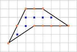 Ребят найдите их площадь с формулы Пика s=Г\2+В-1 и отномируйте картинка первая картинка это А втора