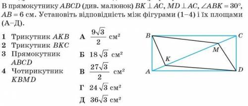 Геометрія 8 клас ( з повним розв'язком будь ласка)