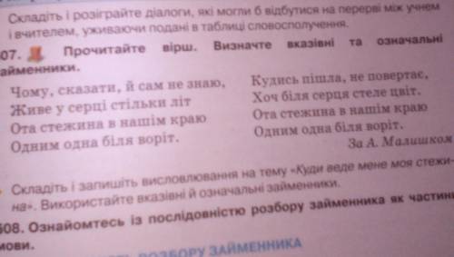 Прочитайте вірш . Визначте вказівні та означальні займенники​