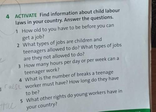 Find information about child labour laws in your country Answer the question​