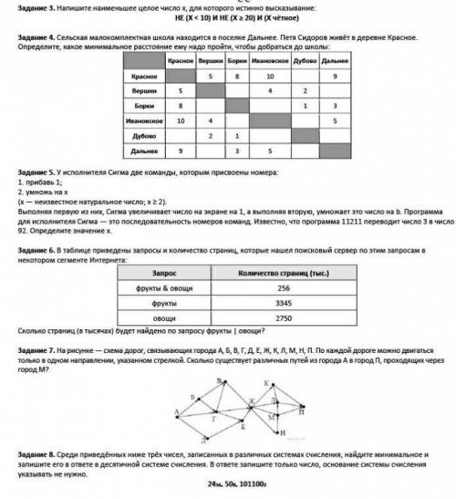 Задачи огэ по информатике ​