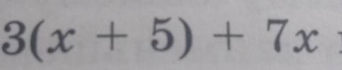 1)3(х+5)+7х при х =4 2)9у +2(6у+5)при у ​