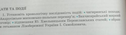 Установіть хронологічну послідовність ​