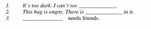 Task 2. Choose coгтect indefinite pronouns: somebody, anybody, nobody, everybody, everything. everyw