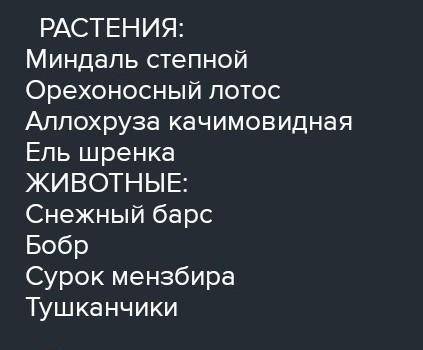 1. В чем была необходимость издания Красной книги? Почему она на- зывается Красной?2. Назовите живот