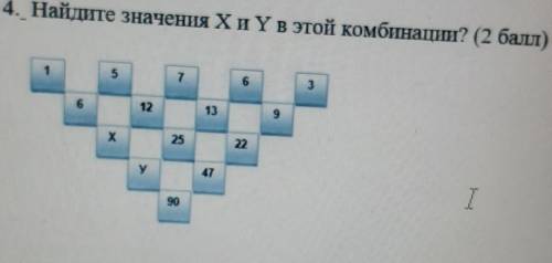 4. Найдите значения Хи Yв этой комбинаци? ( )​