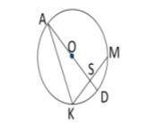 НАПИШИТЕ ОТВЕТ! В окружности с центром О, диаметр AD проходит через середину хорды КМ. Найдите все в