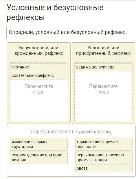 Условные и безусловные рефлексы