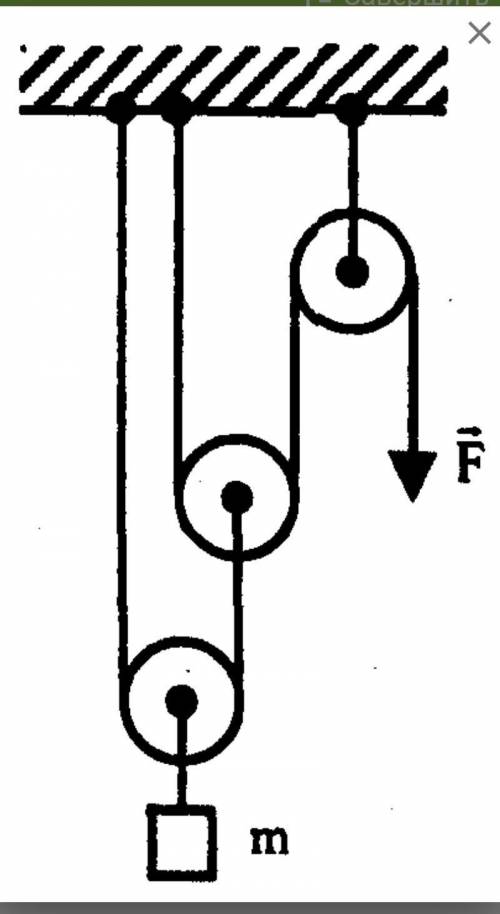 Какой выигрыш в силе дает система блоков, изображенная на рисунке? Укажите правильный вариант ответа