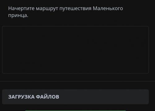 Начертите маршрут путешествия Маленького принца ​