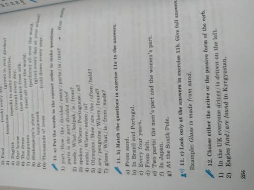 С Англ. Яз да 30 Нужно сделать 11 b. По заданию нужно соединить вопросы из упражнения 11а с этими от