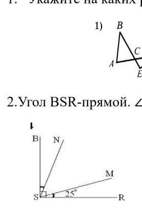 2.Угол BSR-прямой. <BSN = ZMSR найдите ZNSM =?17MR​