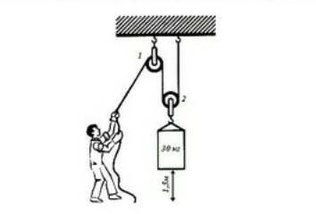 7. На рисунке эффективность рабочего составляет 90% с устройства 7.1) Опишите простой механизм 7.2)