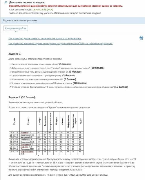 Задание 1.Дайте развернутые ответы на теоретические вопросы:Каково основное назначение электронных т