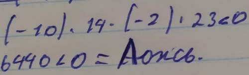 В каком случае знак неравенства поставлен неверно? Выберите один ответ: (-4)19∙(-3)20>0 (-10)12∙(