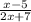 \frac{x-5}{2x+7}