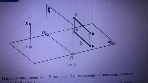 Задача 1. Построить перспективу прямой АВ (аb – проекция на предметную плоскость). Построение данной