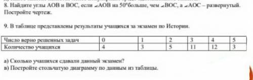 Помагите сделать 8,9 задание мне надо:}​