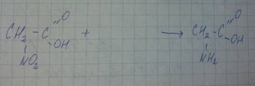 Ch2-c=o-oh-no2+--->ch2-c=o-oh-nh2​