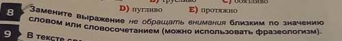 Замените выражение не обращать внимание близким по значению словом или словосочетанием(можно использ