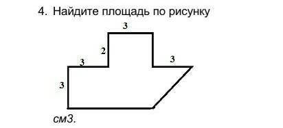 1.   Найдите площадь по рисунку ​