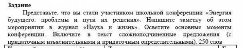 Представьте что вы стали участником Школьная конференция энергия будущего проблемы и пути их решения