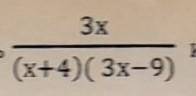При каких значениях алгебраическая дробь 3х/(х+4) (3х-9) имеет смысл ​