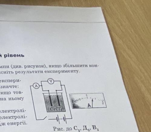 Як змінюеться розжарення лампи (див. рисунок), якщо збільшити концентрацію солі в розчині? Поясніть