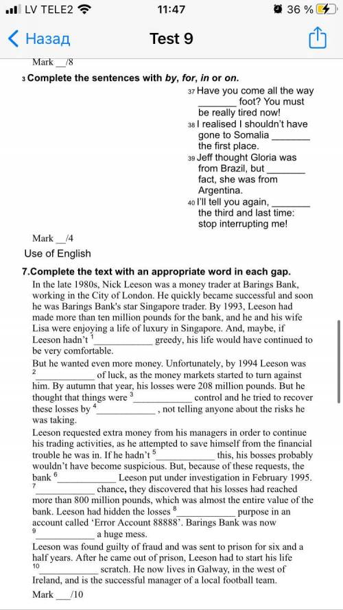 Solutions intermediate progress test 9 a