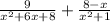 \frac{9}{x {}^{2} + 6x + 8} + \frac{8 - x}{x {}^{2} + 1 }