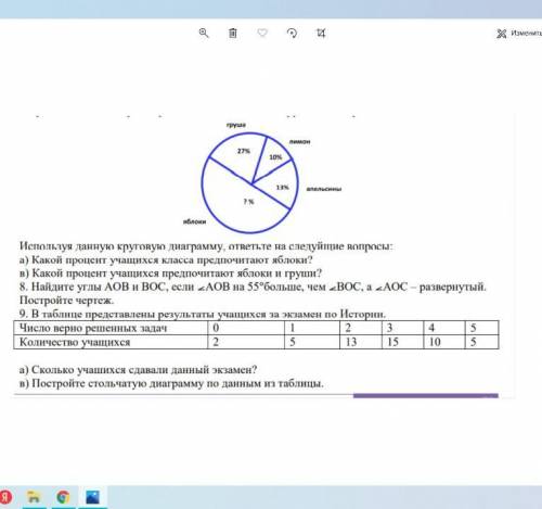 9. В таблице представлены результаты учащихся за экзамен по Истории. Число верно решенных задач 0 1