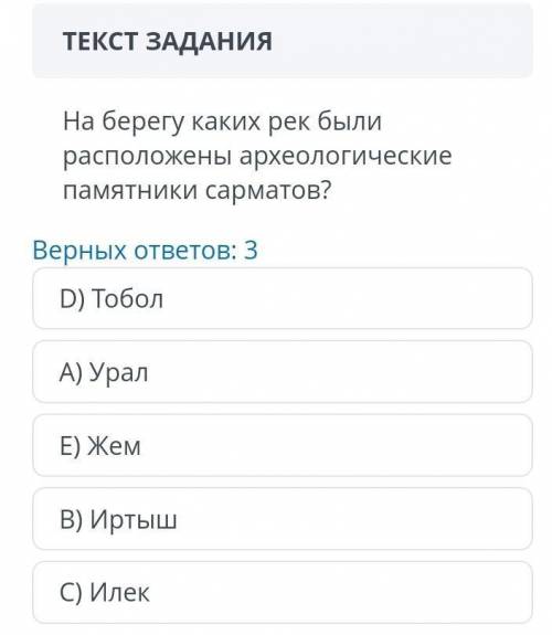 На берегу каких рек были расположены археологические памятники сарматов?​