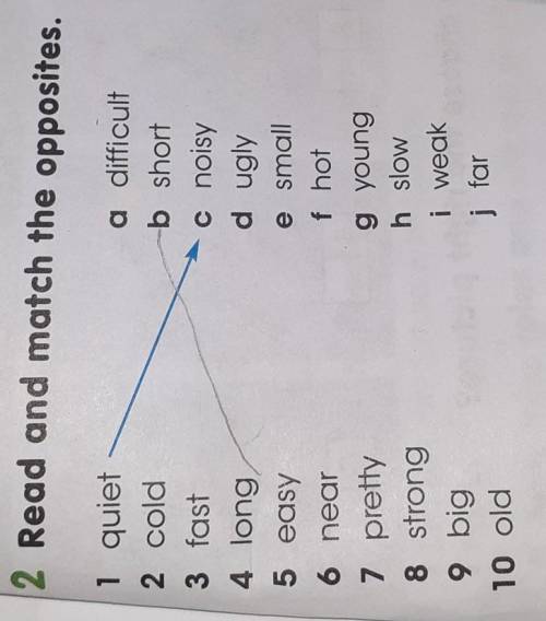 2 Read and match the opposites. подскажите быстро ​