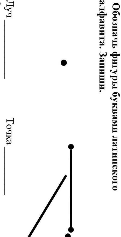 Обозначь фигуры буквами латинского алфавита. Запиши.​