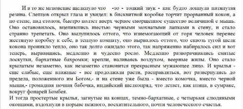 скопированное не надо! Проанализируйте письменно отрывок из произведения В. В.Набокова «Рождество».