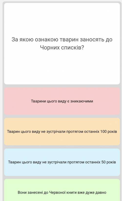 За якою ознакою тварин заносять до чорних списків? ​