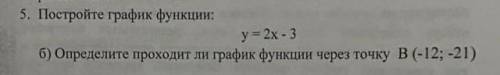 Проходит ли график функции через точку ​