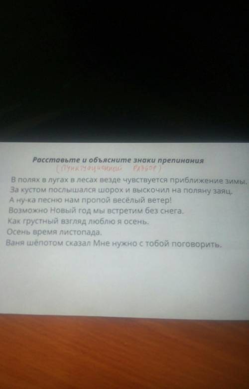 Сделайте пунктуационный разбор и поставьте знаки препинания​